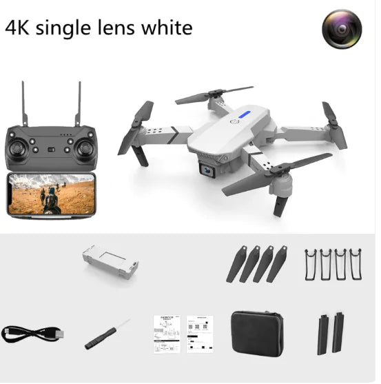 Foldable Dual-Lens Camera Drone